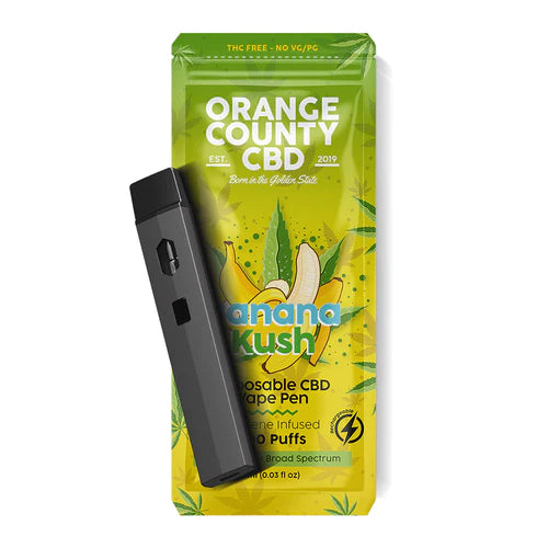 Banana kush disposable CBD Vape Bar by Orange County