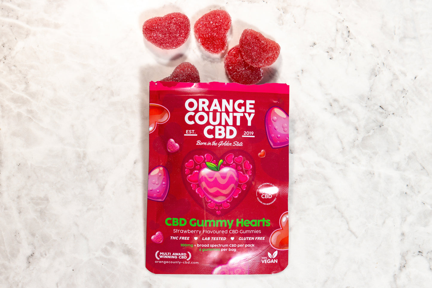 Best Vegan CBD Gummies UK Orange County CBD Gummy Hearts