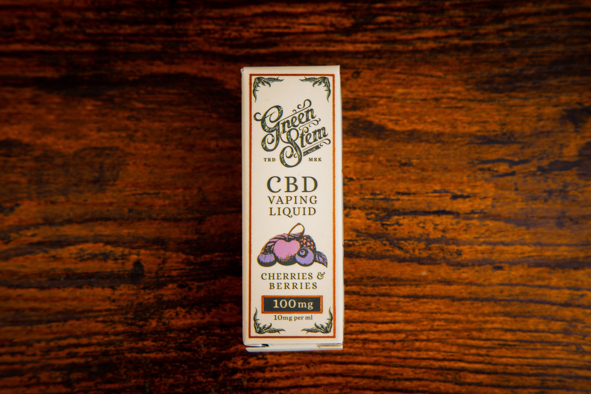 Cherries and Berries CBD Vape Juice Green Stem CBD