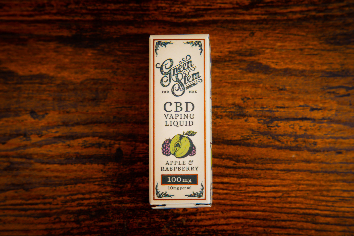 Apple and Raspberry CBD Vape Juice Green Stem CBD