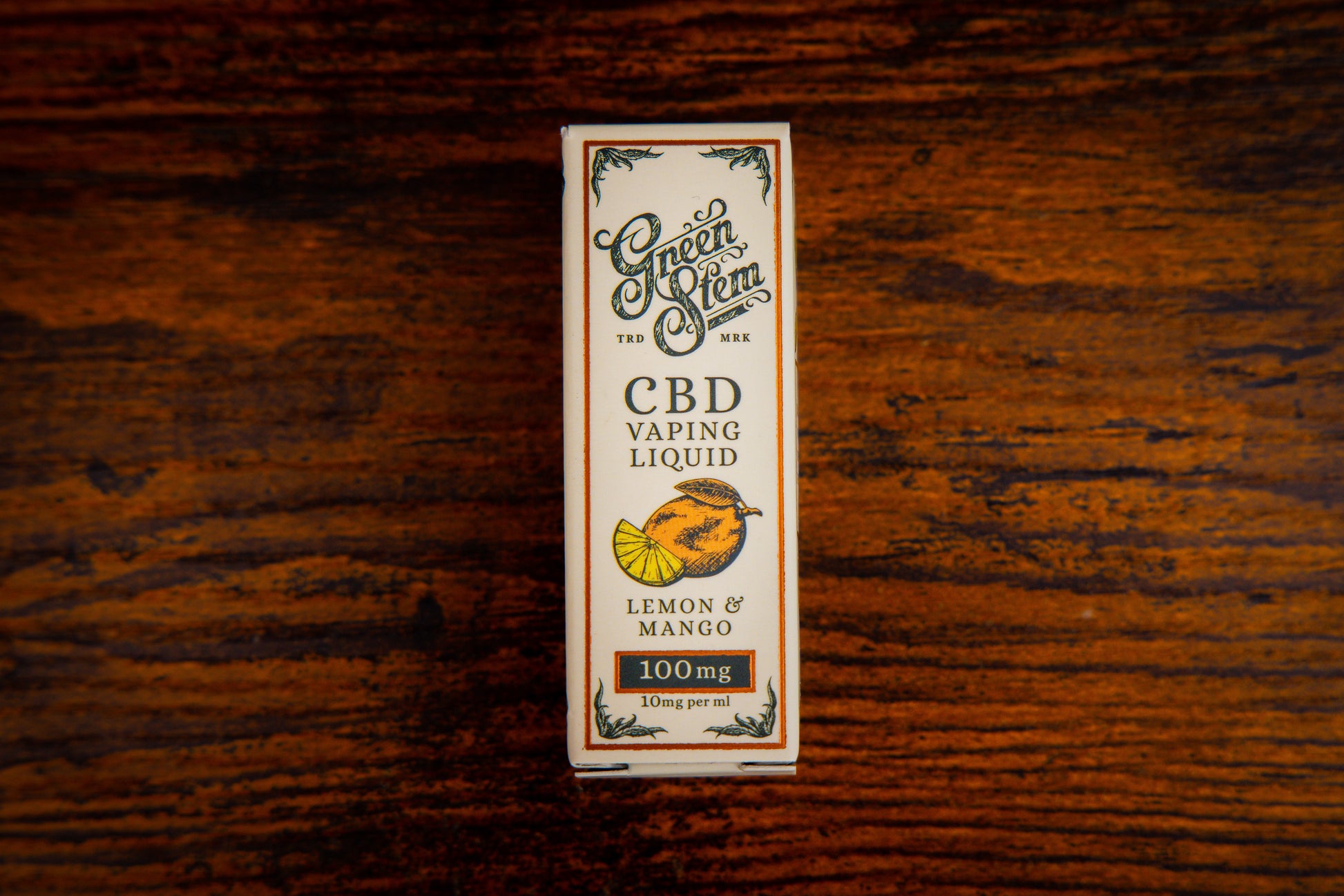 Lemon and Mango CBD Vape juice Green Stem