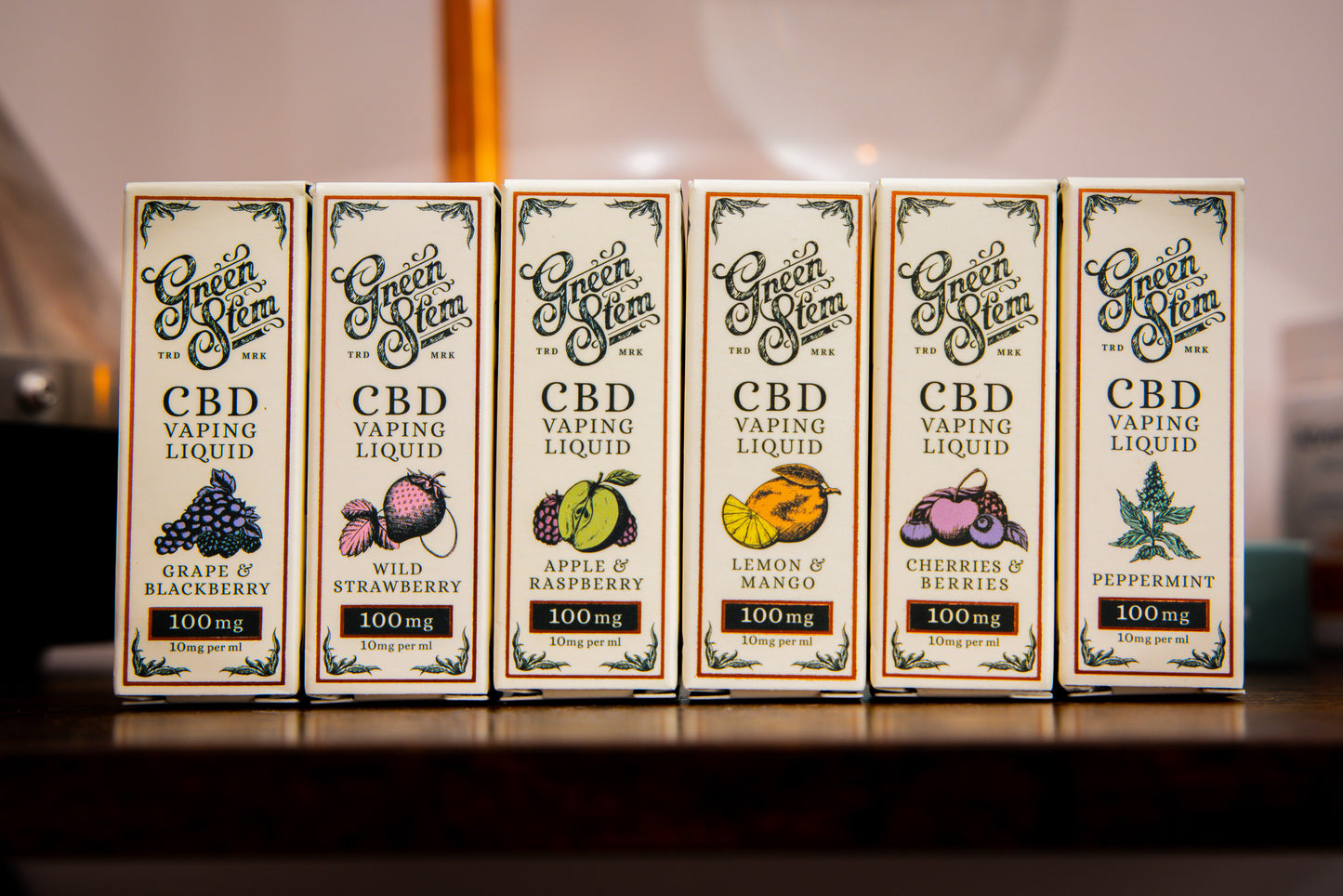 CBD Vape juice sold at Pembrokeshire CBD Centre by Green Stem CBD