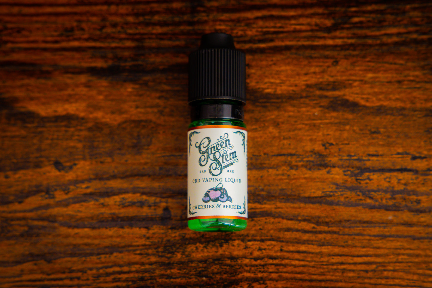 Cherries and Berries CBD Juice bottle by Green Stem