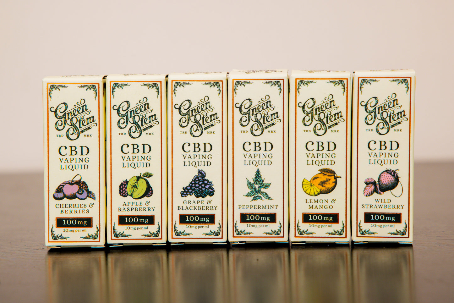CBD Dispensary Vape juice range Green Stem 