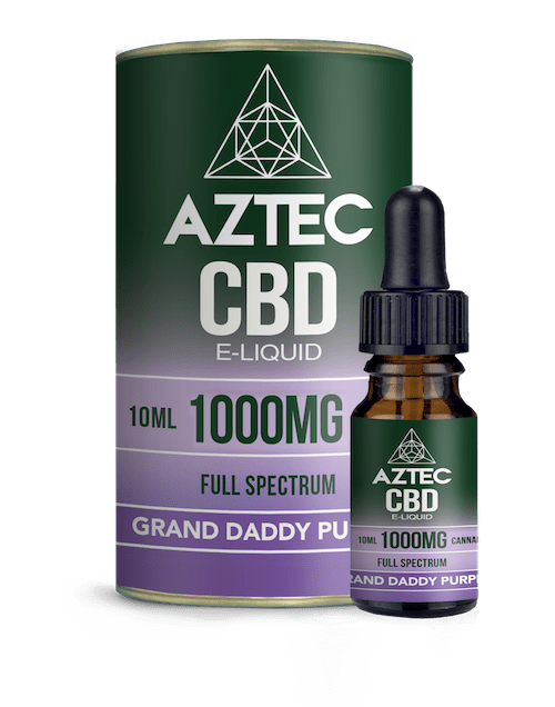 Aztec CBD Vape Juice Grandaddy Purple CBD Eliquid Full Spectrum