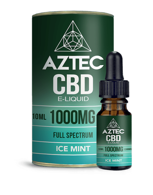 Aztec CBD Vape Juice Iced Mint Vape CBD Eliquid Full Spectrum