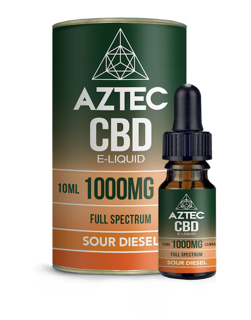 Aztec CBD Vape Juice Sour Diesel CBD Eliquid Full Spectrum
