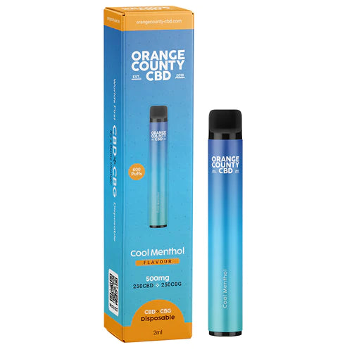 Cool Menthol CBG and CBD Disposable Vape Bar 
