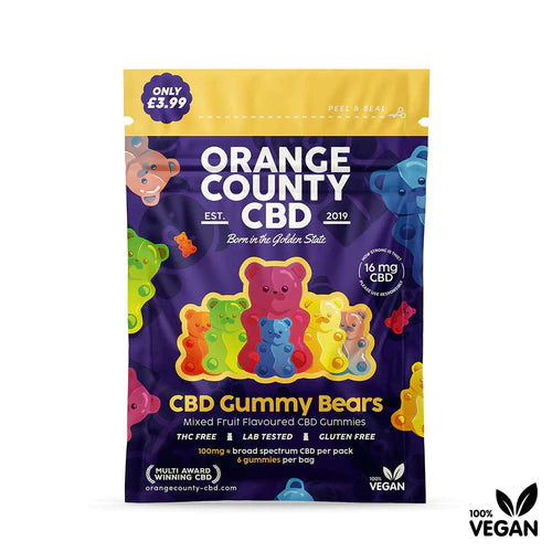 CBD Gummy Bear Sample Pack by Orange County CBD Vegan Gluten Free