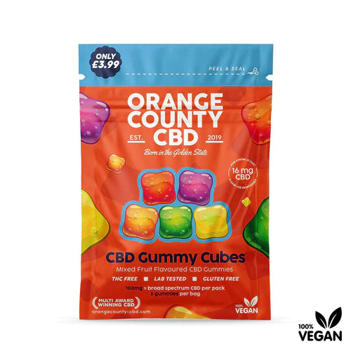 CBD Gummy Cubes by Orange County CBD Sample Pack 