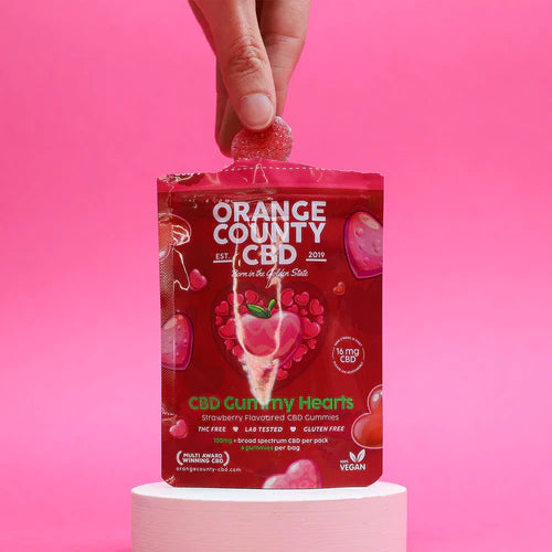 Vegan CBD Gummy Hearts by Orange County CBD 