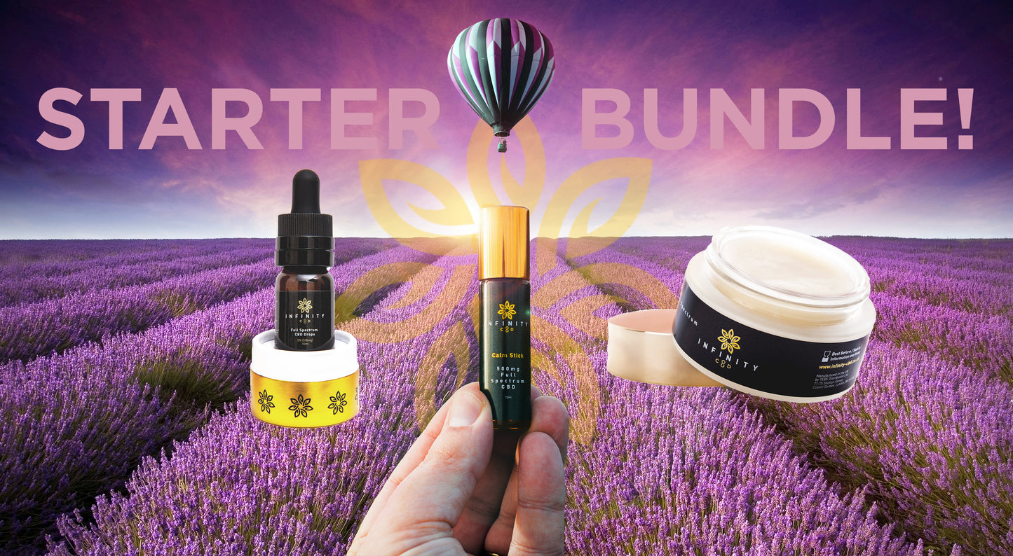 CBD starter bundle by Infinity CBD Lab tested award winning CBD